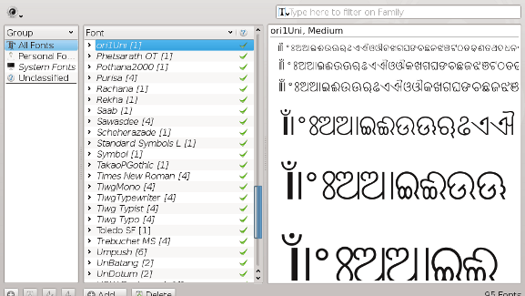 Configuración de KDE Font