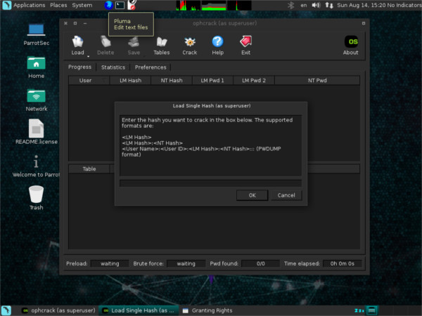 parrot-software-cracking-tool