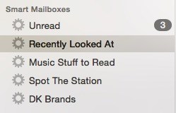 Buzones inteligentes en Apple Mail.