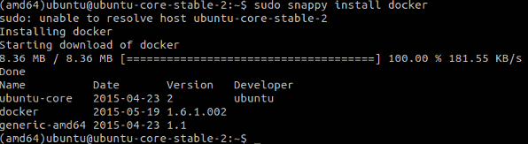 Instalar frameworks y aplicaciones en Ubuntu Snappy Core.