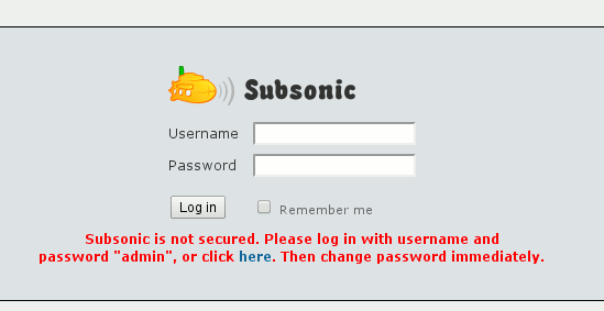 subsonic-login